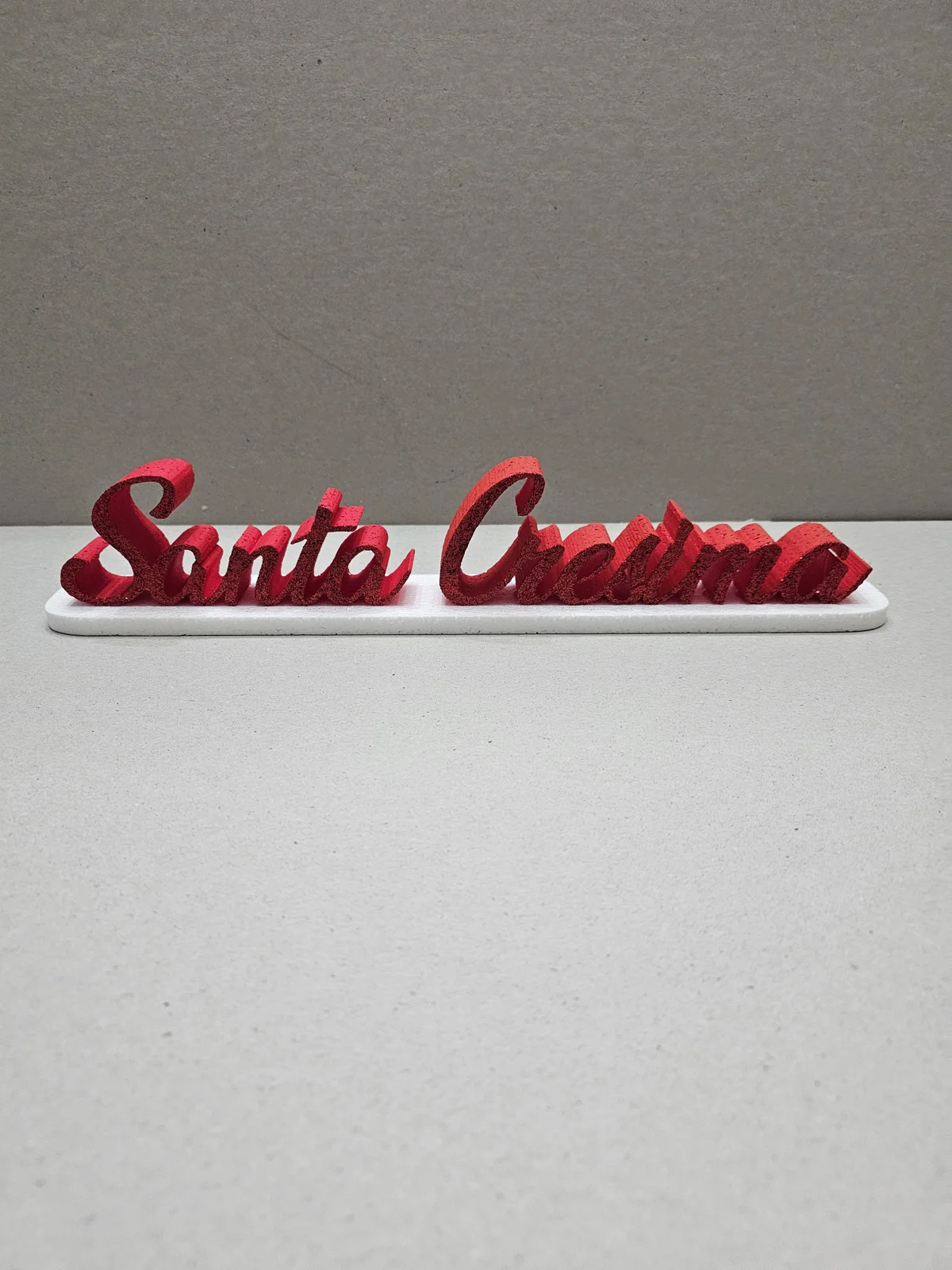 Santa Cresima, la scritta — vista 1 del lavoro originale